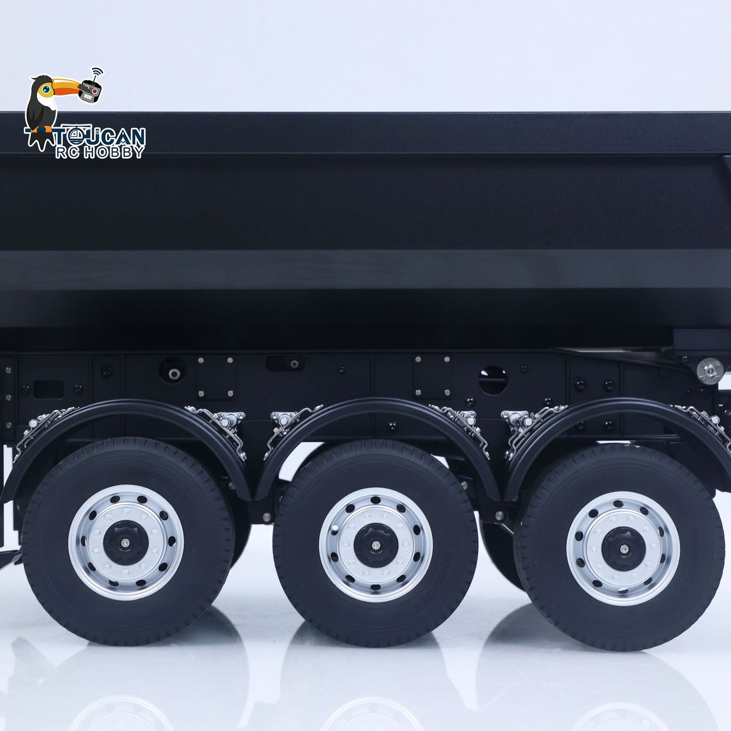 US STOCK Kabolite 1/14 Metal Remote Control 3Axles Electric Lifting Semi Trailer Dumper for RC Tractor Truck 770S 100 Battery Charger