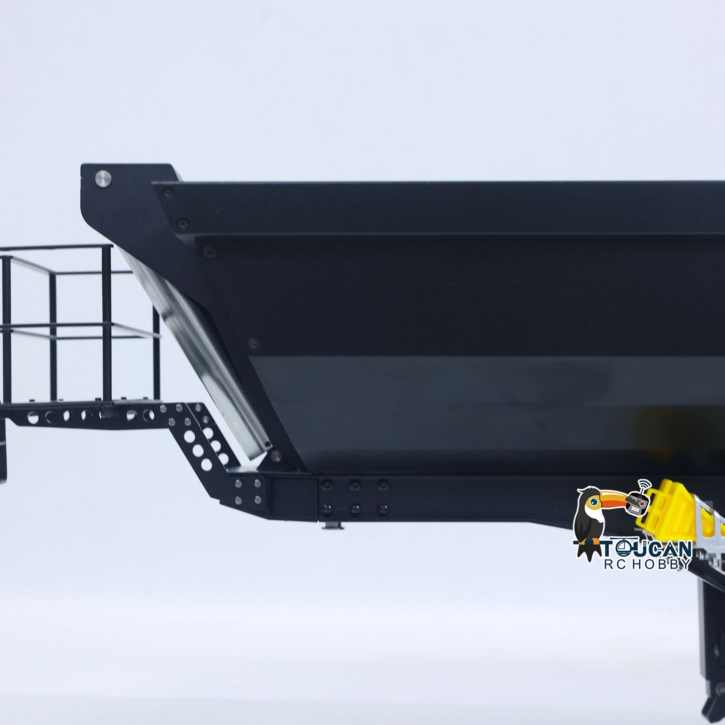 Fast Shipping Kabolite 1/14 Metal Remote Control 3Axles Electric Lifting Semi Trailer Dumper for RC Tractor Truck 770S 100 Battery Charger
