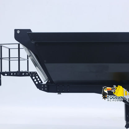 US STOCK Kabolite 1/14 Metal Remote Control 3Axles Electric Lifting Semi Trailer Dumper for RC Tractor Truck 770S 100 Battery Charger