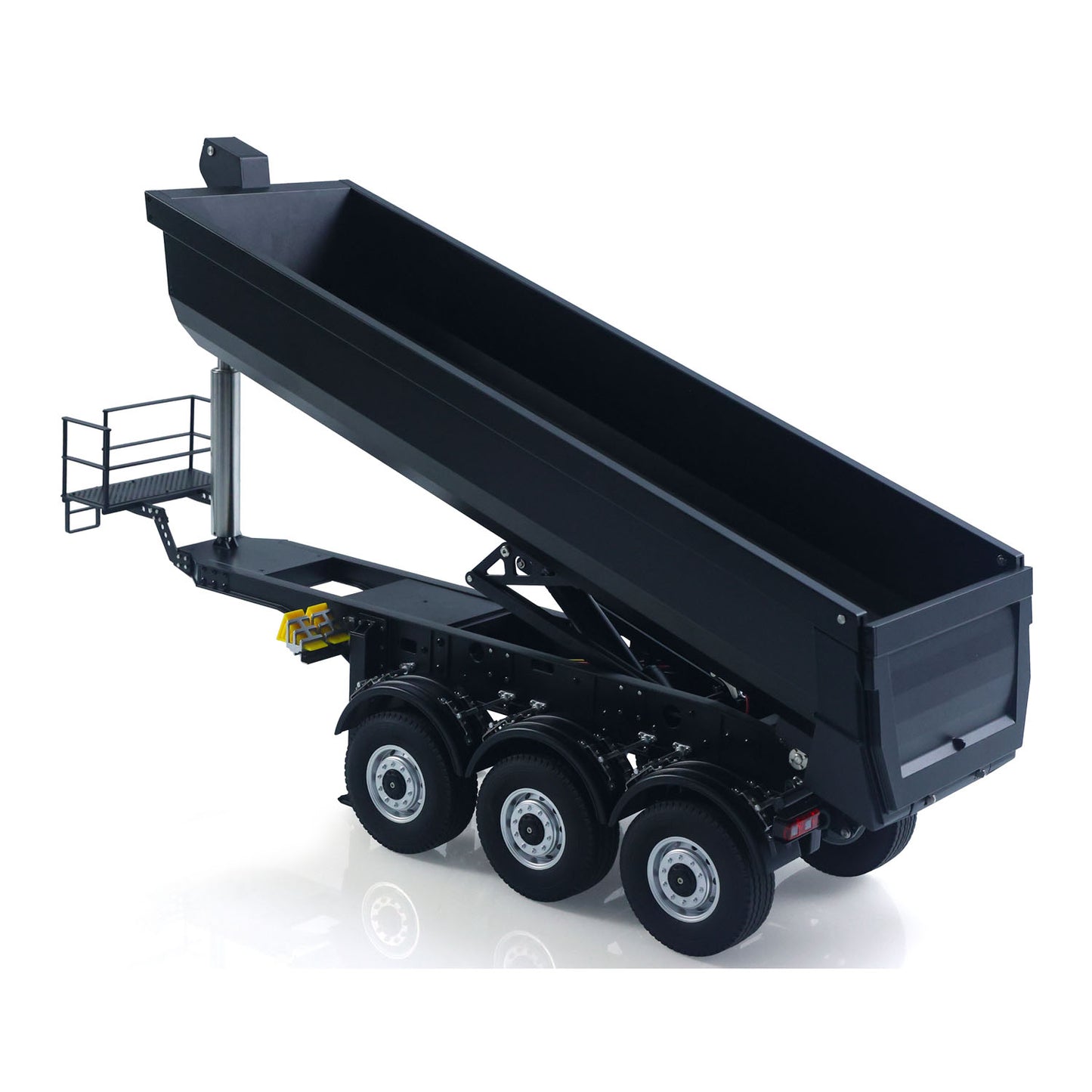 Fast Shipping Kabolite 1/14 Metal Remote Control 3Axles Electric Lifting Semi Trailer Dumper for RC Tractor Truck 770S 100 Battery Charger