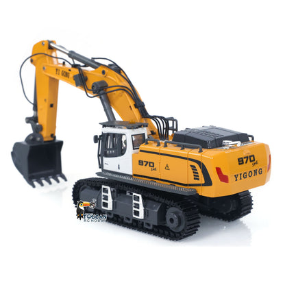 1/50 Electric RC Excavator K970 Remote Control Digger Construction Car Metal Bucket Tracks Lights Sounds Finished Model Toys