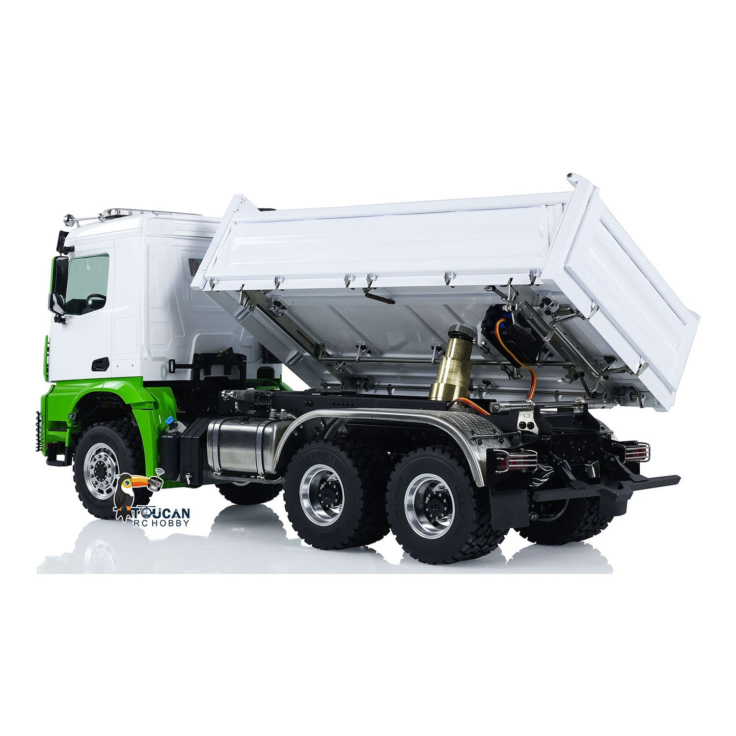 LESU 1/14 3 essieux 3 voies à bascule RC Dumper hydraulique Radio Batterie RTR