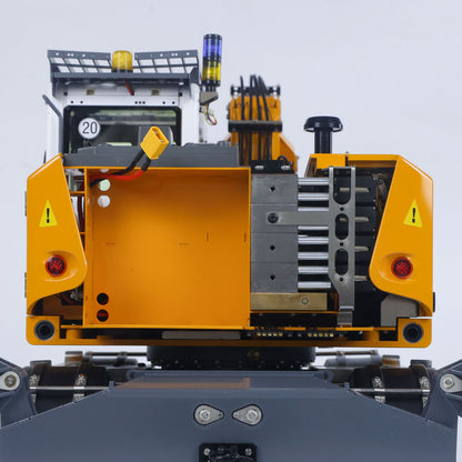 Fast Shipping 1/14 RC Hydraulic Wheeled Excavator LR914 8-ways Valve RTR Metal Remote Control 4*4 Digger Model Axle Lock Flysky PL18EV Lite