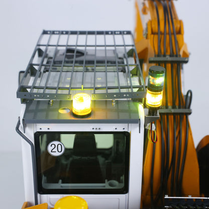 ONLY ONE US STOCK 1/14 RC Hydraulic Wheeled Excavator LR914 8-ways Valve RTR Metal Remote Control 4*4 Digger Model Axle Lock Flysky PL18EV Lite
