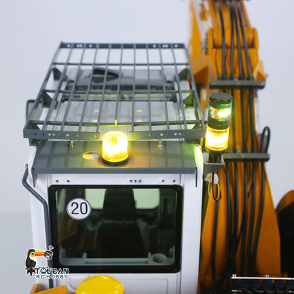 RC Hydraulic Full Dump Trailer for CUT Model 1/14 Remote Control Hydraulic Wheeled Excavator LR914 Engineering Vehicle Painted