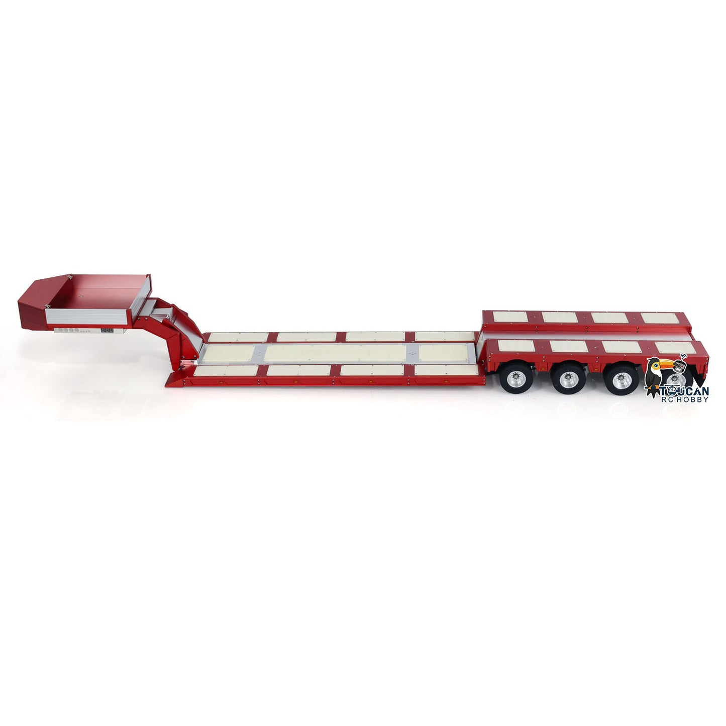 New Version 1/14 4 Axles RC Heavy Trailer Degree 999 CNC Goose-neck Trailer