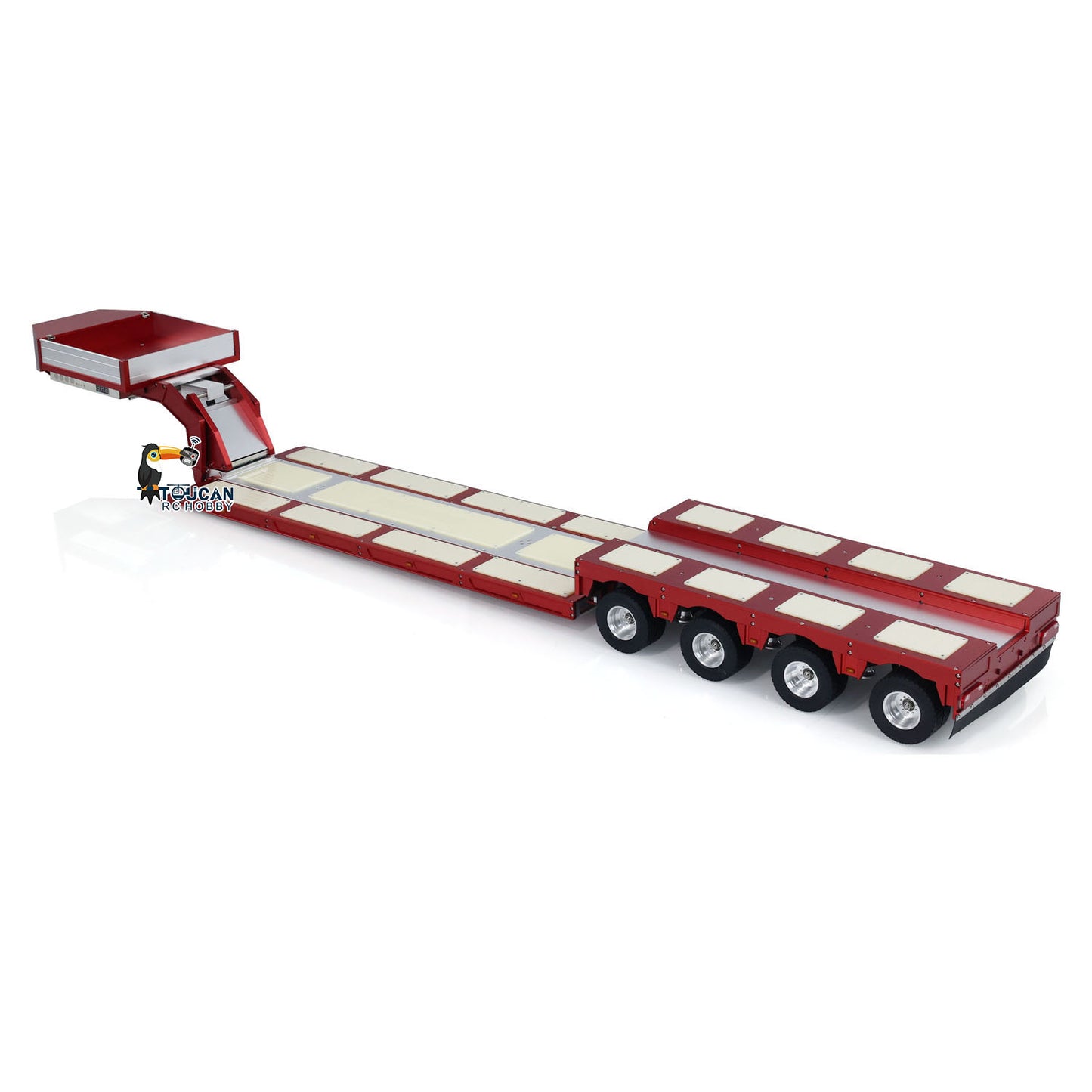 New Version 1/14 4 Axles RC Heavy Trailer Degree 999 CNC Goose-neck Trailer