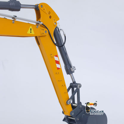 RC Hydraulic Full Dump Trailer for CUT Model 1/14 Remote Control Hydraulic Wheeled Excavator LR914 Engineering Vehicle Painted