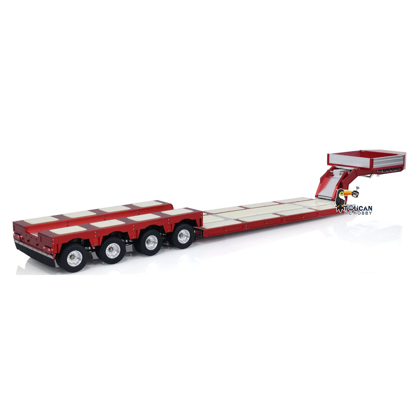New Version 1/14 4 Axles RC Heavy Trailer Degree 999 CNC Goose-neck Trailer