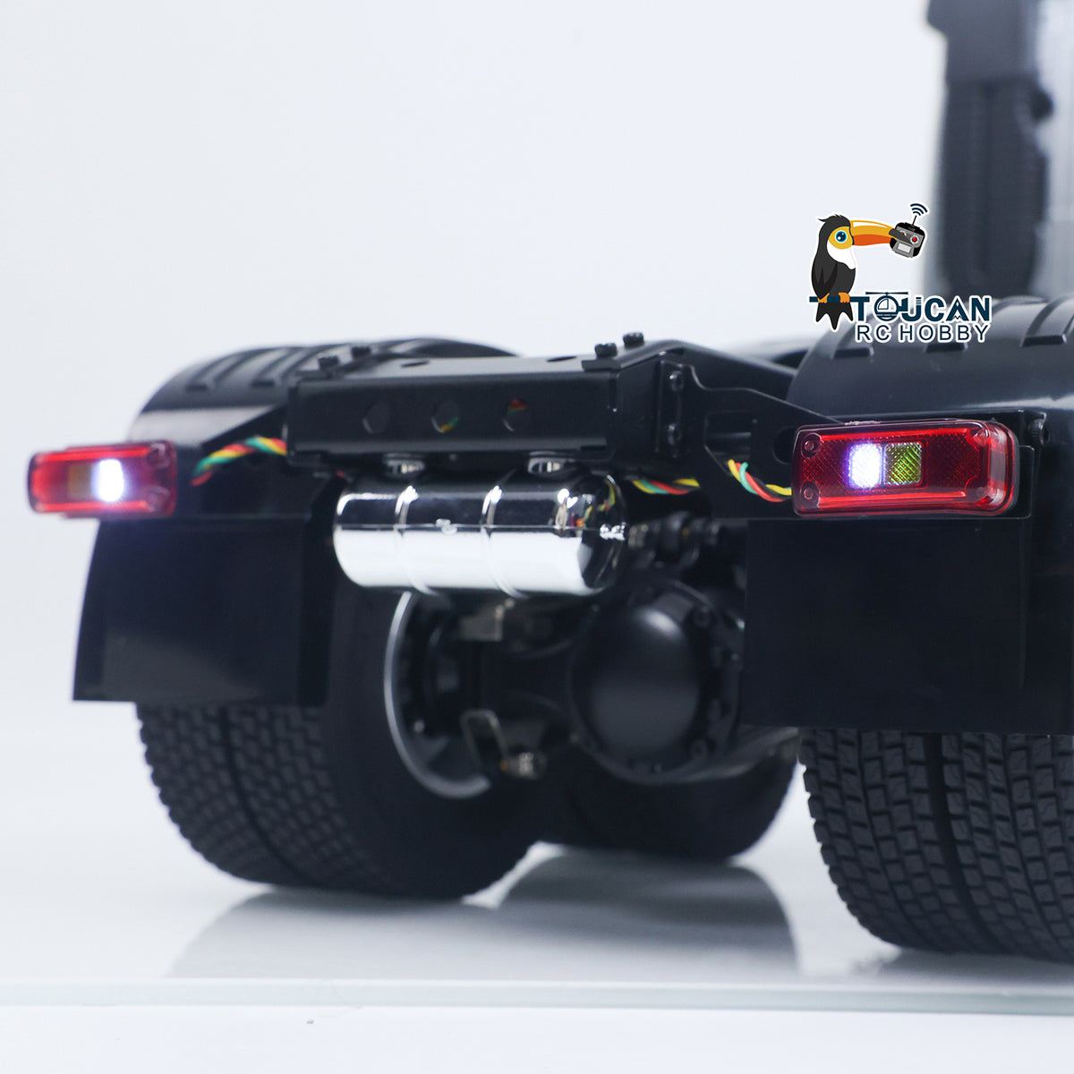 Double E 1/14 6X4 Remote Control Tractor Truck FMX RC Model Vehicle 2Speed Metal Gearbox Chassis Rail Openable Door HotRC Radio