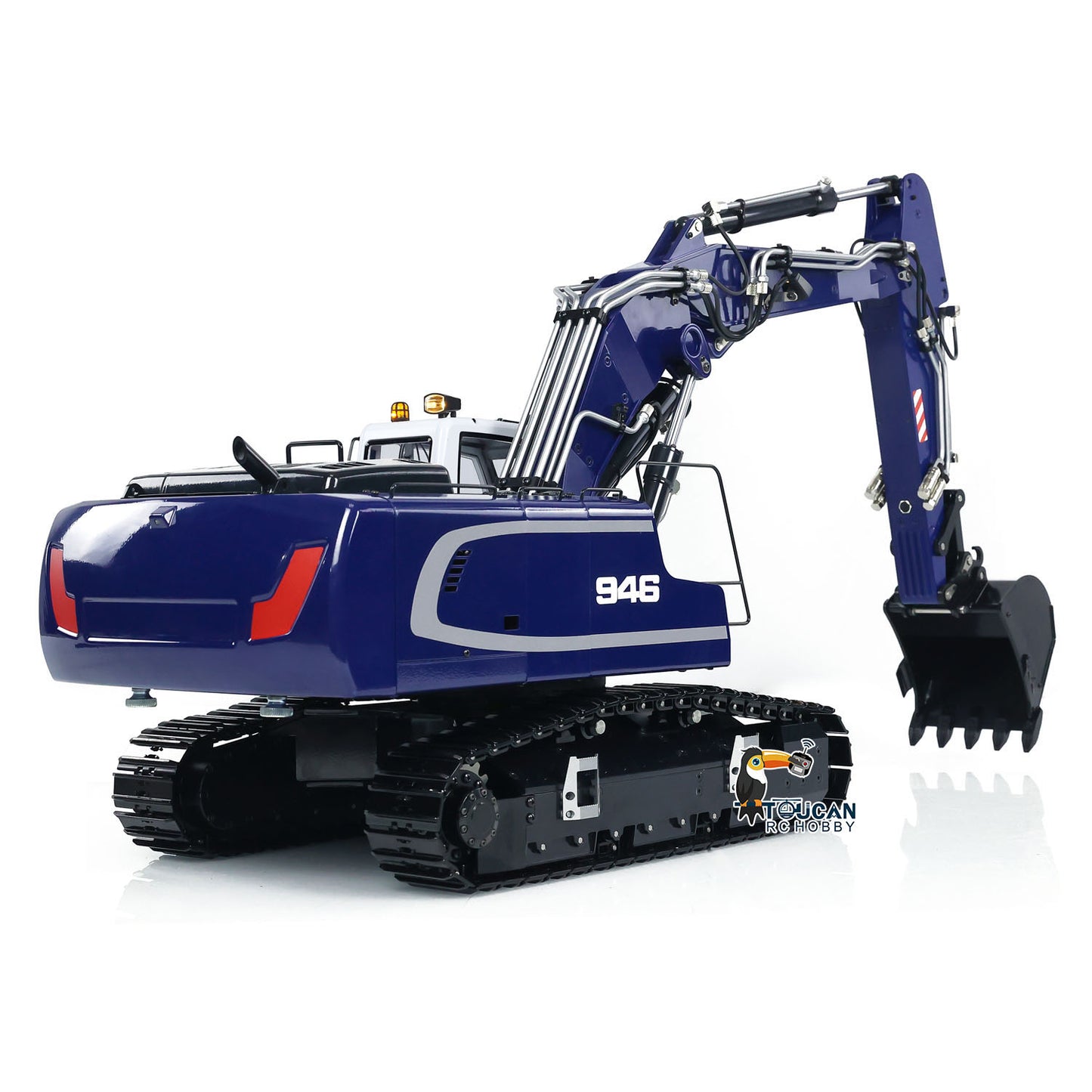 MTM 1/14 946-3 RC 3 Arms Painted Assembled Metal Hydraulic ARTR Tracked Excavator Digger With Ripper Grab Clamshell Bucket