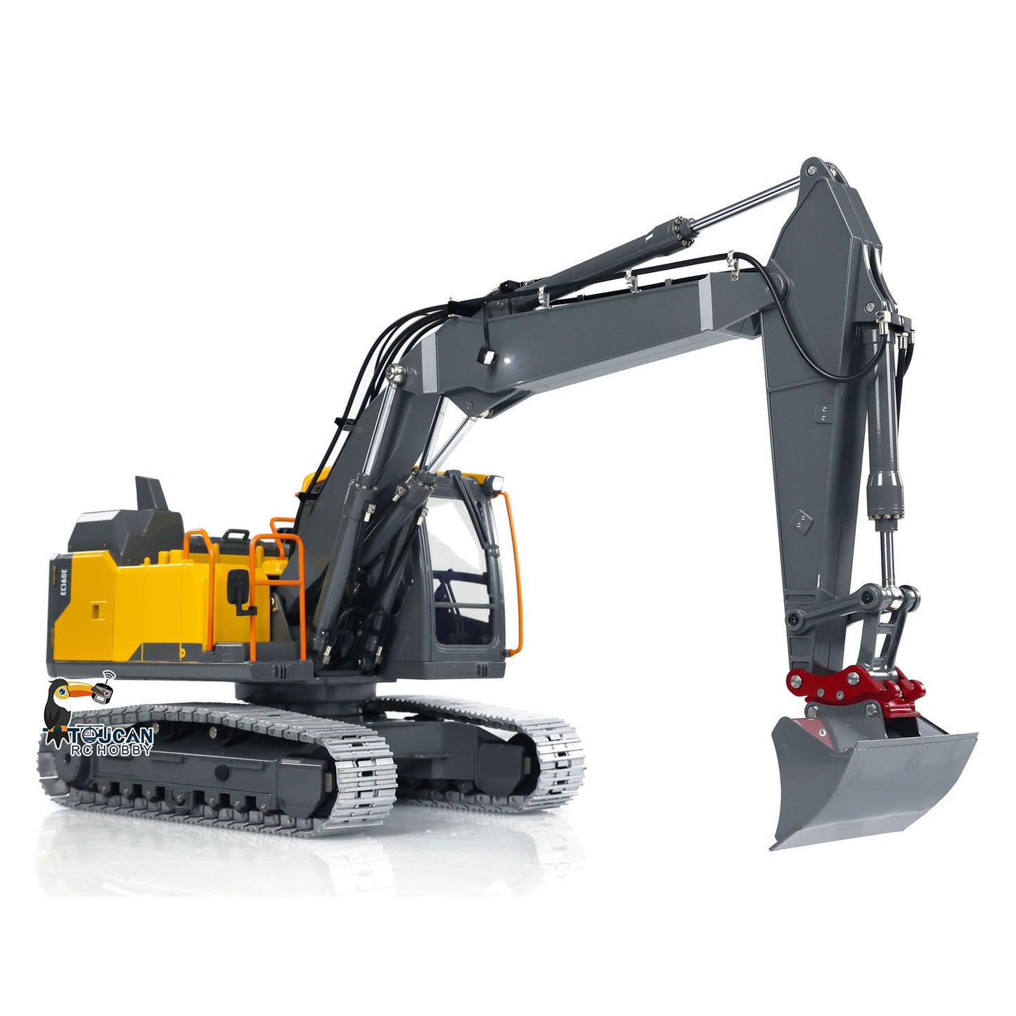 1:14 RC Hydraulic 3 Arms Excavator 160 Metal Remote Control Digger