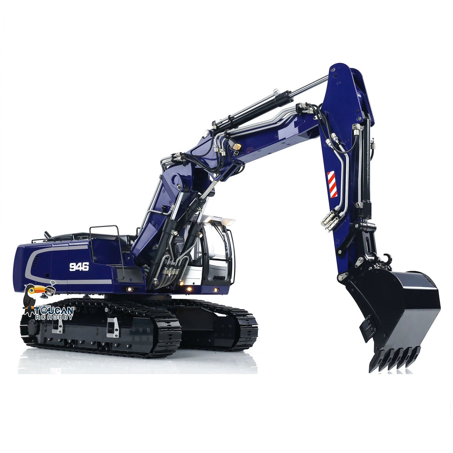 MTM 1/14 946-3 RC 3 Arms Metal Hydraulic ARTR Tracked Excavator Digger With Ripper Grab Bucket