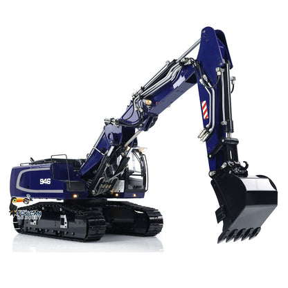 MTM 1/14 946-3 RC 3 Arms Painted Assembled Metal Hydraulic ARTR Tracked Excavator Digger With Ripper Grab Tiltable Bucket