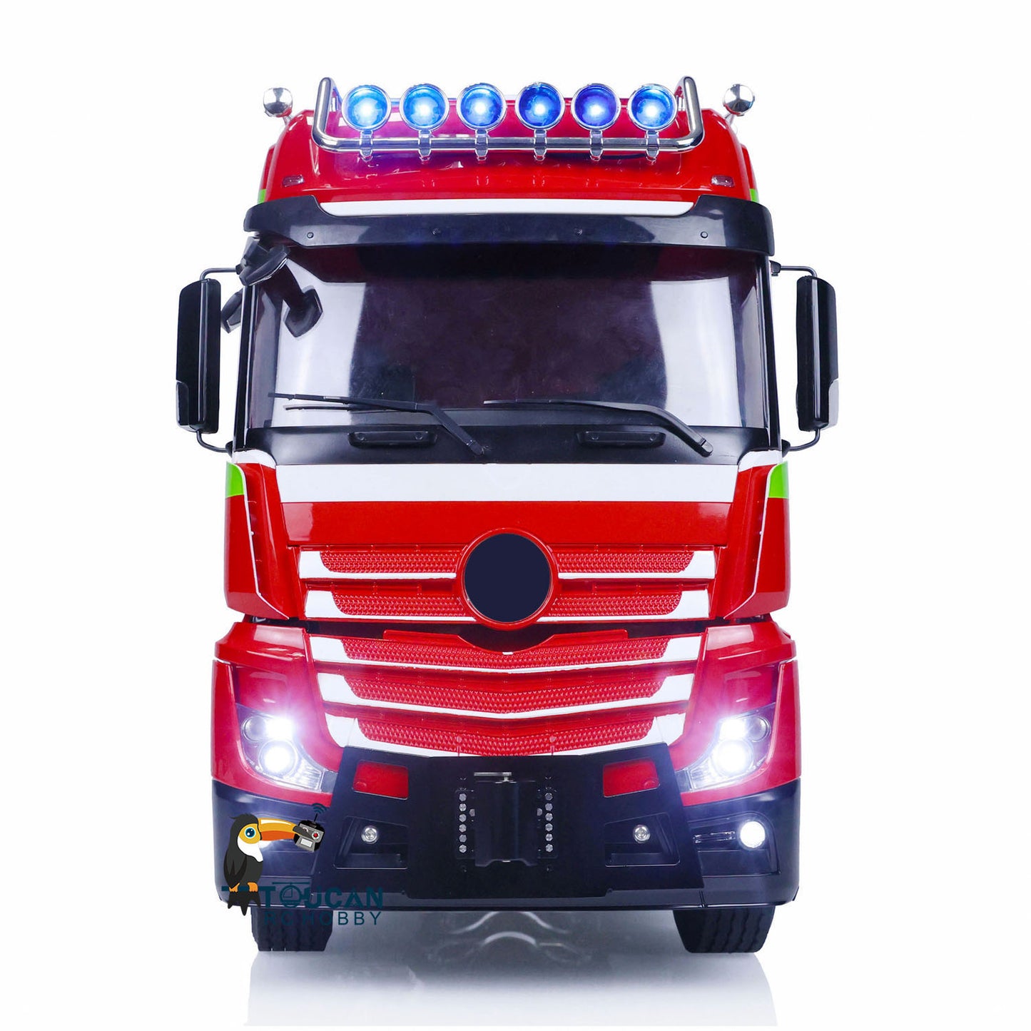 TOUCAN RC Tractor Trucks 1/14 8x8 Differential Lock Axles 3Speed Gearbox Metal Chassis TOUCAN BZ Cabin Lorry Cars Model