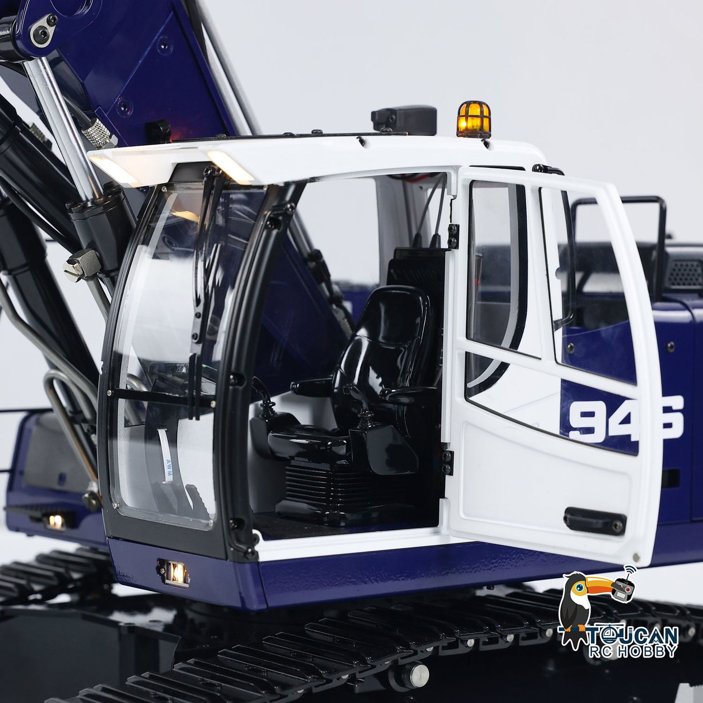 MTM 1/14 946-3 RC 3 Arms Painted Assembled Metal Hydraulic ARTR Tracked Excavator Digger With Ripper Grab Clamshell Bucket