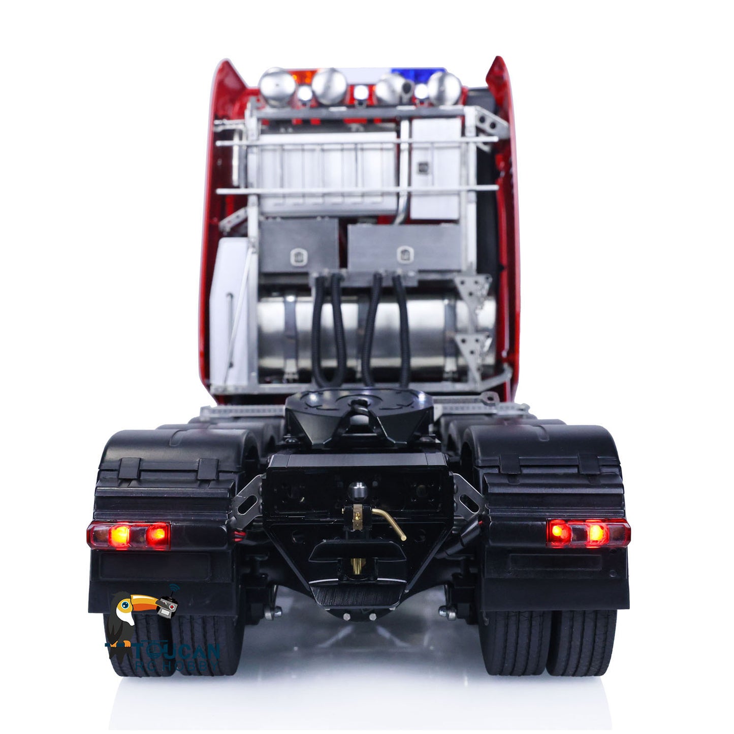 TOUCAN RC Tractor Trucks 1/14 8x8 Differential Lock Axles 3Speed Gearbox Metal Chassis TOUCAN BZ Cabin Lorry Cars Model