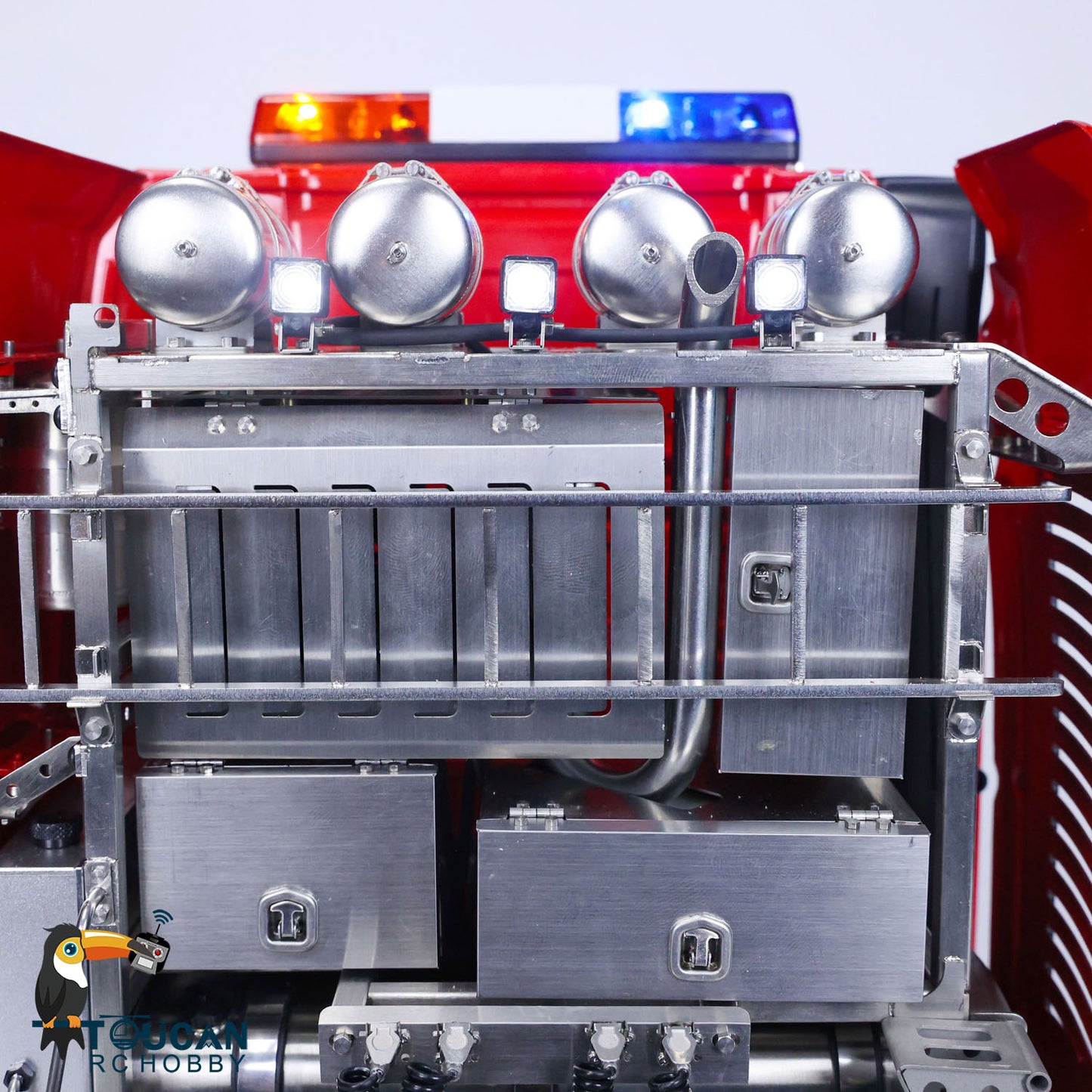 TOUCAN RC Tractor Trucks 1/14 8x8 Differential Lock Axles 3Speed Gearbox Metal Chassis TOUCAN BZ Cabin Lorry Cars Model