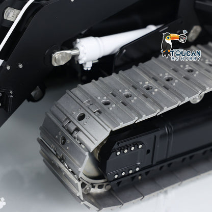 LESU 973K 1/14 Hydraulic RC Loader Upgrade Tracked Car Openable Bucket Rear Plow Model Light Sound B0024