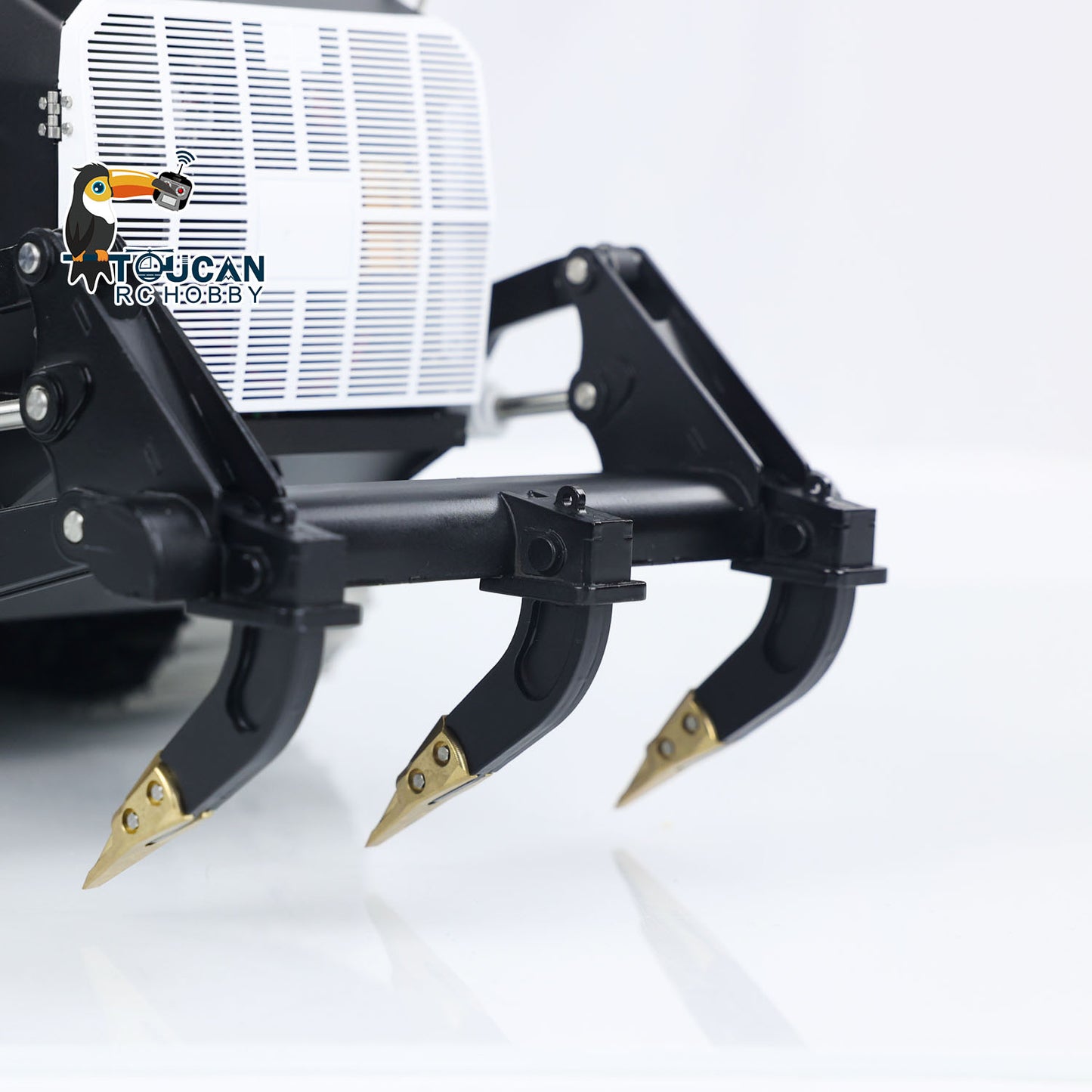 LESU 973K 1/14 Hydraulic RC Loader Upgrade Tracked Car Openable Bucket Rear Plow Model Light Sound B0024