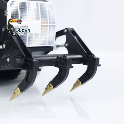 LESU 973K 1/14 Hydraulic RC Loader Upgrade Tracked Car Openable Bucket Rear Plow Model Light Sound B0024