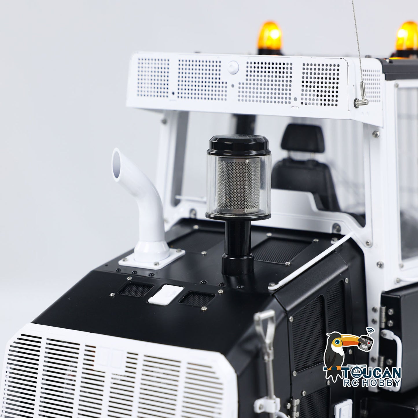 LESU 973K 1/14 Hydraulic RC Loader Upgrade Tracked Car Openable Bucket Rear Plow Model Light Sound B0024