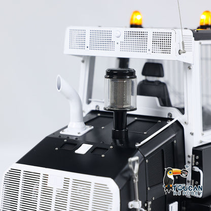 LESU 973K 1/14 Hydraulic RC Loader Upgrade Tracked Car Openable Bucket Rear Plow Model Light Sound B0024