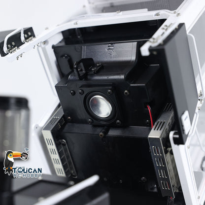 LESU 973K 1/14 Hydraulic RC Loader Upgrade Tracked Car Openable Bucket Rear Plow Model Light Sound B0024