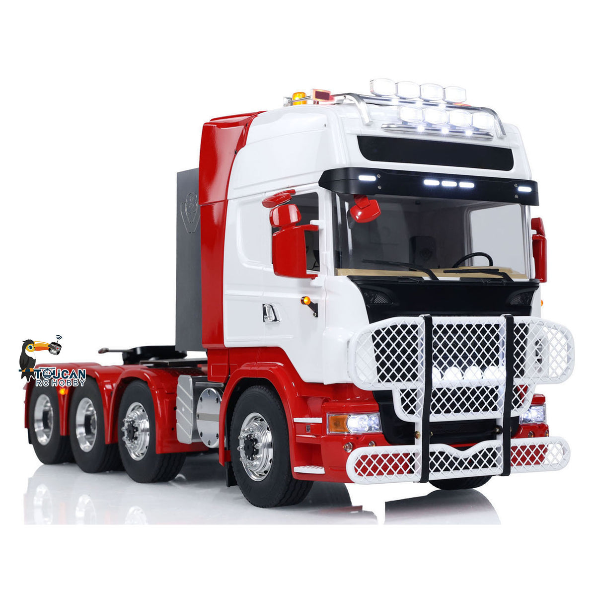 TOUCAN 1/14 8X8 RC Tractor Truck Metal RTR Remote Control Car 2-speed Transmission