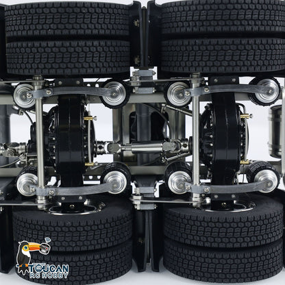 Châssis métallique ScaleClub 1/14 pour camion tracteur 6x6 RC R620 R730 R470