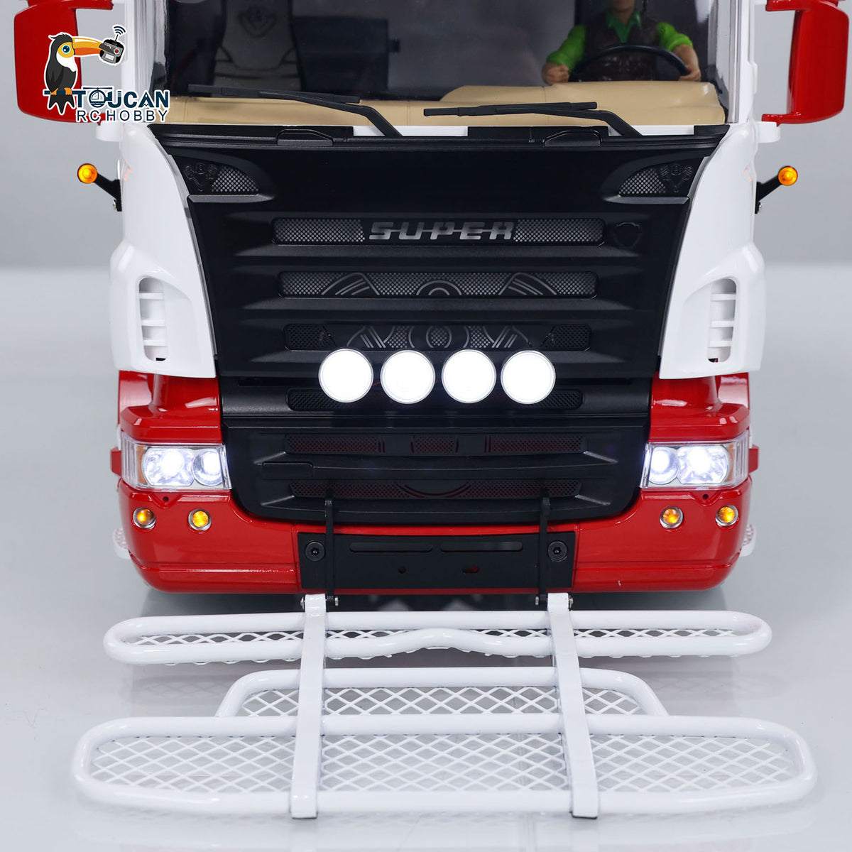TOUCAN 1/14 8X8 RC Tractor Truck Metal RTR Remote Control Car 2-speed Transmission