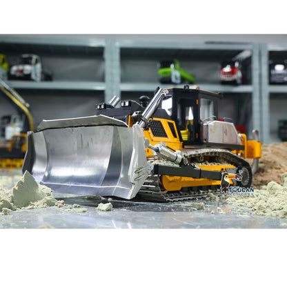 Metal 1/12 RC Hydraulic Bulldozer D155AX RTR Heavy Dozer Model 7 Way Valve 1.0L Oil Pump 5 Plows Radio Master TX15 Radio Battery