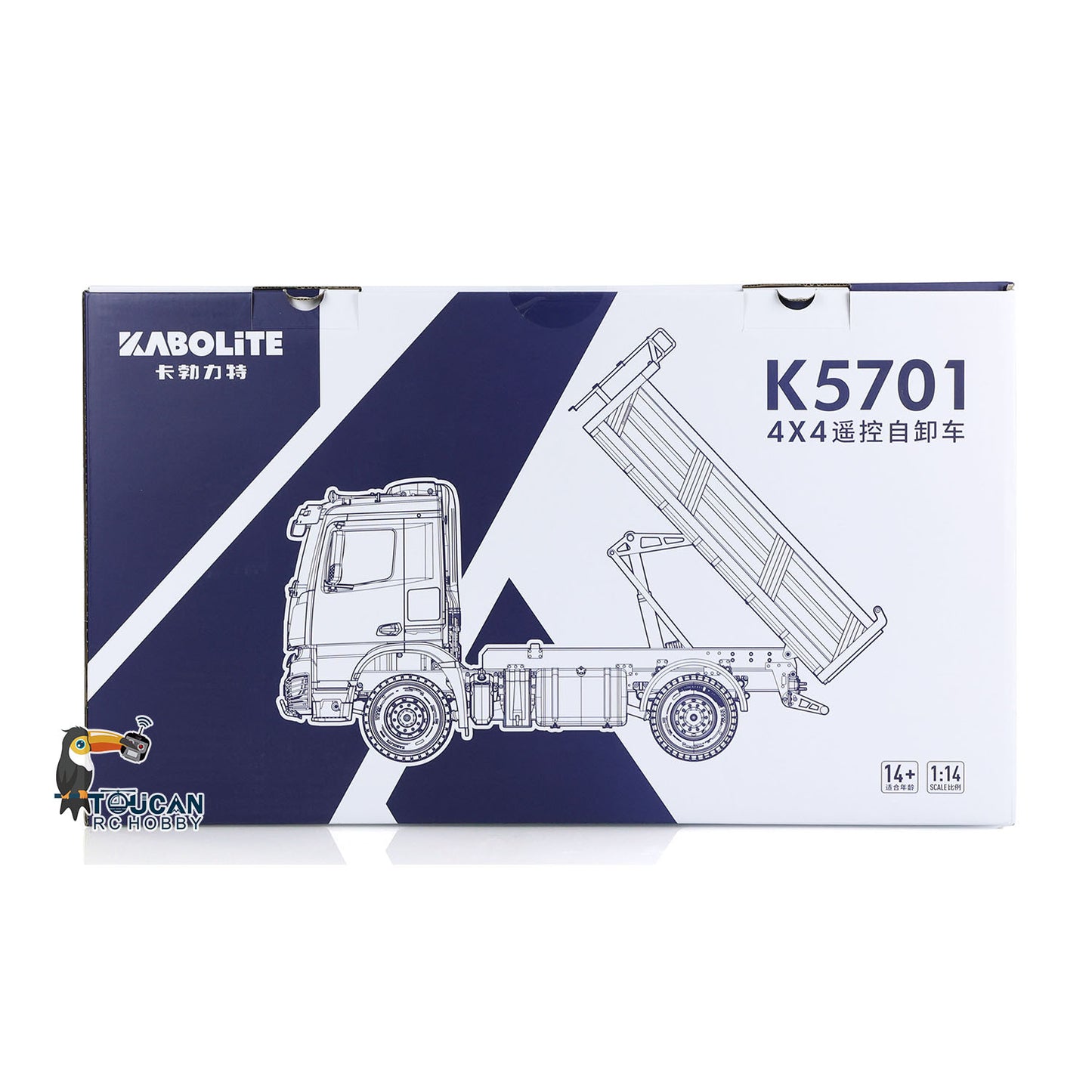 Kabolite 1/14 RC Dumper Truck 5701 RTR 4x4 Tipper