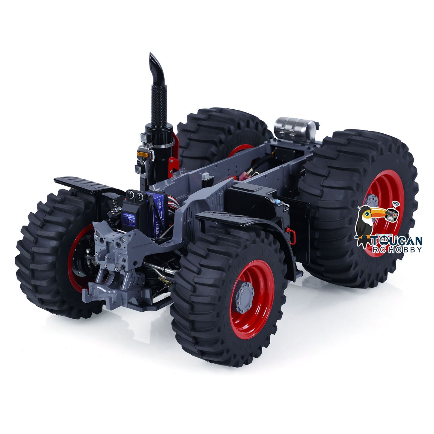 Tracteurs RC LESU 4X4 1050 1/16 RTR Châssis métallique pour voiture