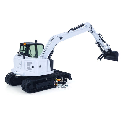1/14 C308 RC Hydraulic Excavator 4 Valve Remote Control Construction Vehicle Extended Arm Brushless Motor No Sounds Charger