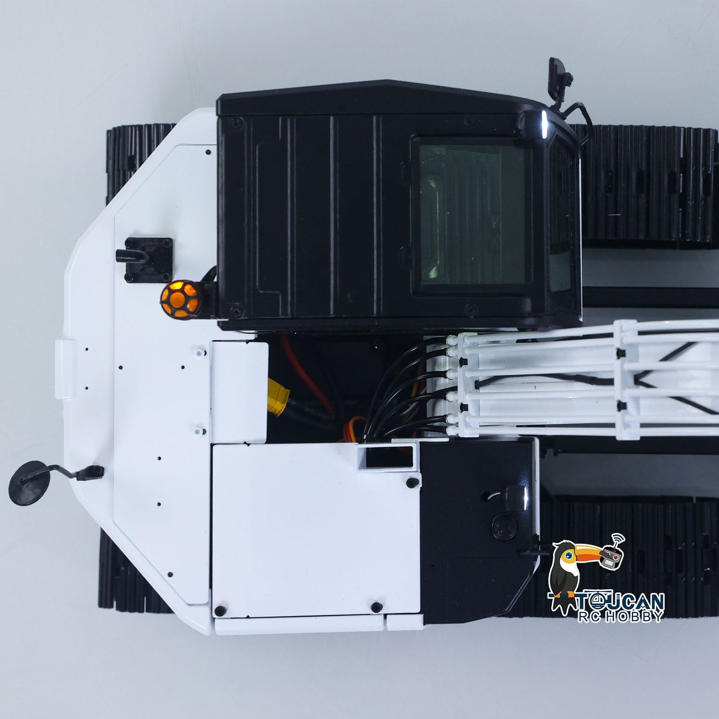 1/14 C308 RC Hydraulic Excavator 4 Valve Remote Control Construction Vehicle Extended Arm Brushless Motor No Sounds Charger