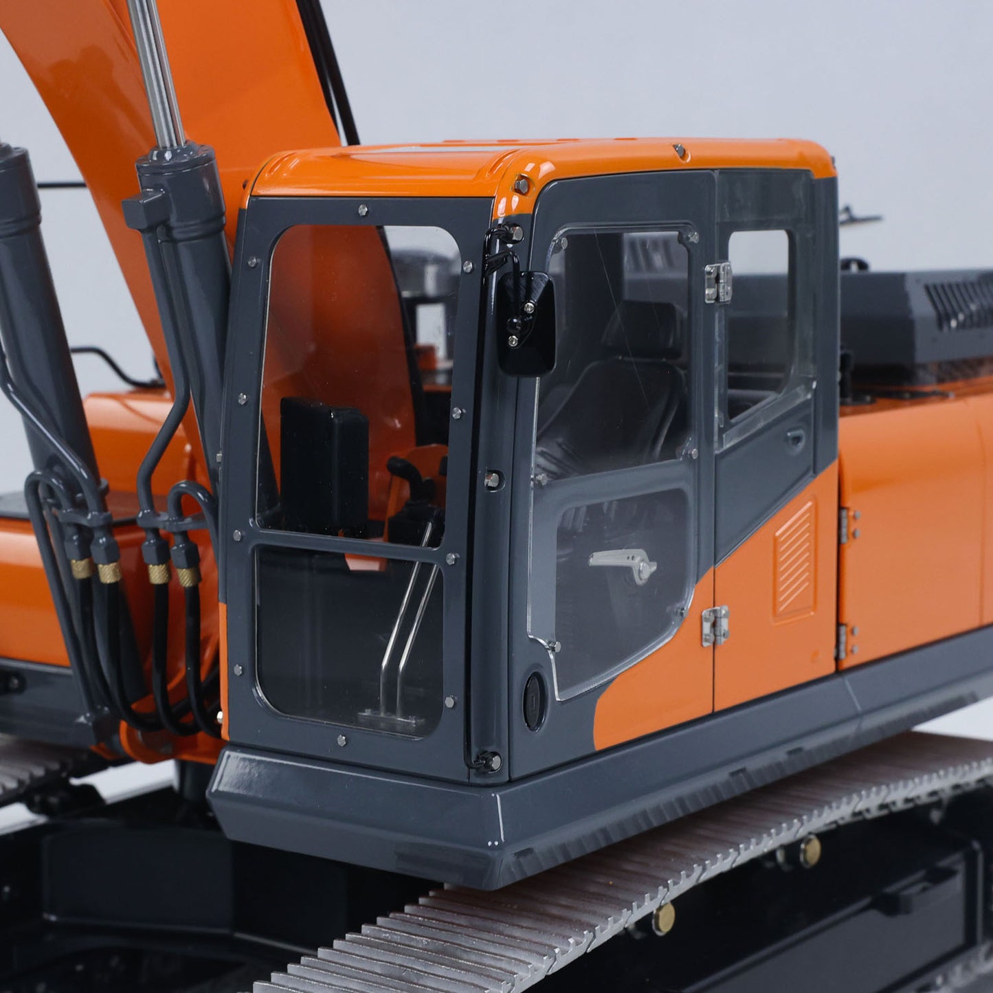 Metal LESU 1/14 Remote Control Digger Aoue DX350LC RC Hydraulic Excavator Model 3CH Valve 4MPA Pump Flysky ST8 PL18EV Lite Battery Lights