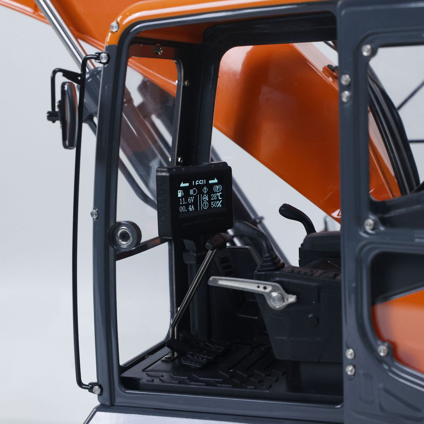 Metal LESU 1/14 Remote Control Digger Aoue DX350LC RC Hydraulic Excavator Model 3CH Valve 4MPA Pump Flysky ST8 PL18EV Lite Battery Lights