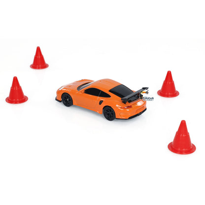 Fast Shipping Remote Control Mini Drift Car 1:43 Race Car Toy Radio Lights Traffic Safety Cone