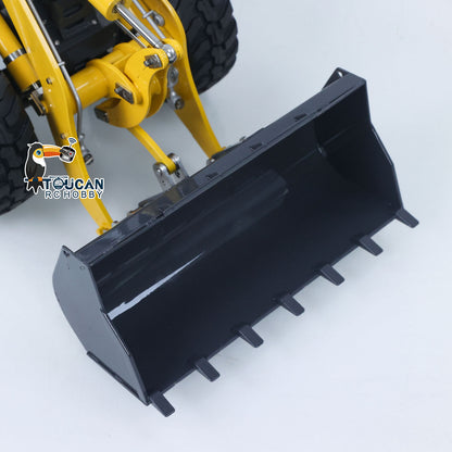 LESU 1/14 4X4 RC Hydraulic Loader Aoue WA100M-8 Metal Remote Control Construction Vehicle Model 4CH Valve Axle Lock Sound Light Engineering Machine