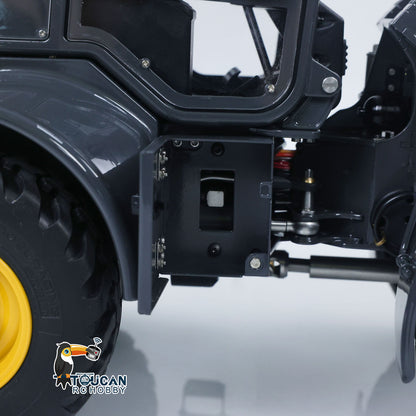 LESU 1/14 4X4 RC Hydraulic Loader Aoue WA100M-8 Metal Remote Control Construction Vehicle Model 4CH Valve Axle Lock Sound Light Engineering Machine