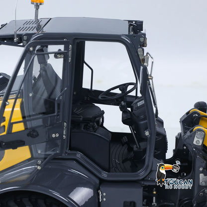 RTR LESU 1/14 Metal Remote Control Hydraulic Loader Aoue WA100M-8 4*4 RC Loading Machine Axle Lock Sound Light Flysky ST8 Radio Construction Vehicle