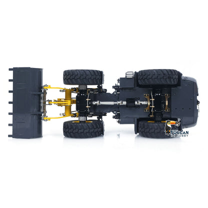 LESU 1/14 4X4 RC Hydraulic Loader Aoue WA100M-8 Metal Remote Control Construction Vehicle Model 4CH Valve Axle Lock Sound Light Engineering Machine