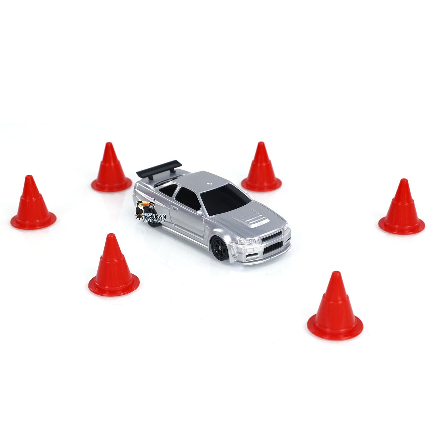 Fast Shipping 1:43 Ready to Run Drift Race Car Remote Control Toy Car 4WD Tyres Traffic Cones