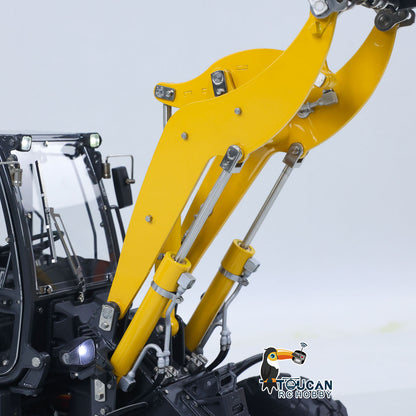 LESU 1/14 4X4 RC Hydraulic Loader Aoue WA100M-8 Metal Remote Control Construction Vehicle Model 4CH Valve Axle Lock Sound Light Engineering Machine