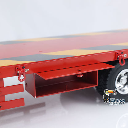 1/14 Metal 4-Axle Trailer Semi-trailer for RC Tractor Truck