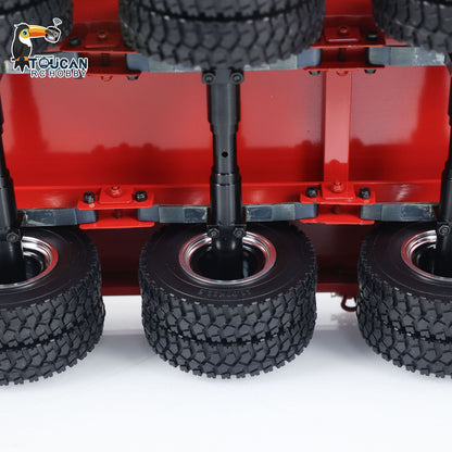 1/14 Metal 4-Axle Trailer Semi-trailer for RC Tractor Truck