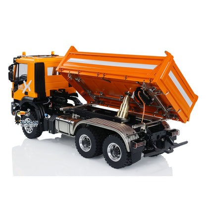 LESU Metal 6x6 1/14 RC Hydraulic Dumper Car 3-way