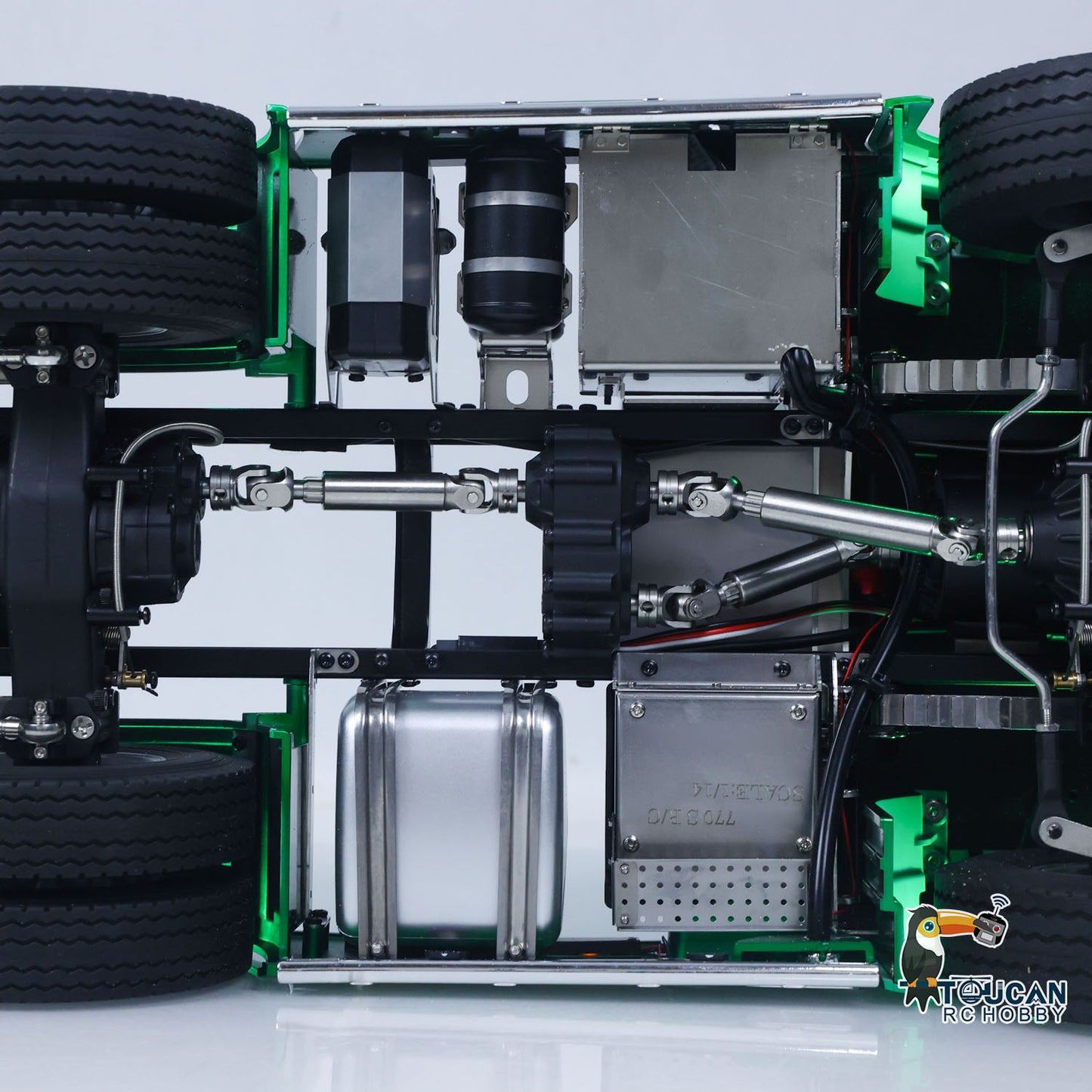 RTR TOUCAN 1/14 Romote Control Tractor Truck 770S 6*6 2Speed RC Lorry Car Axle Locks Openable Door Lights Sounds Smoke Unit