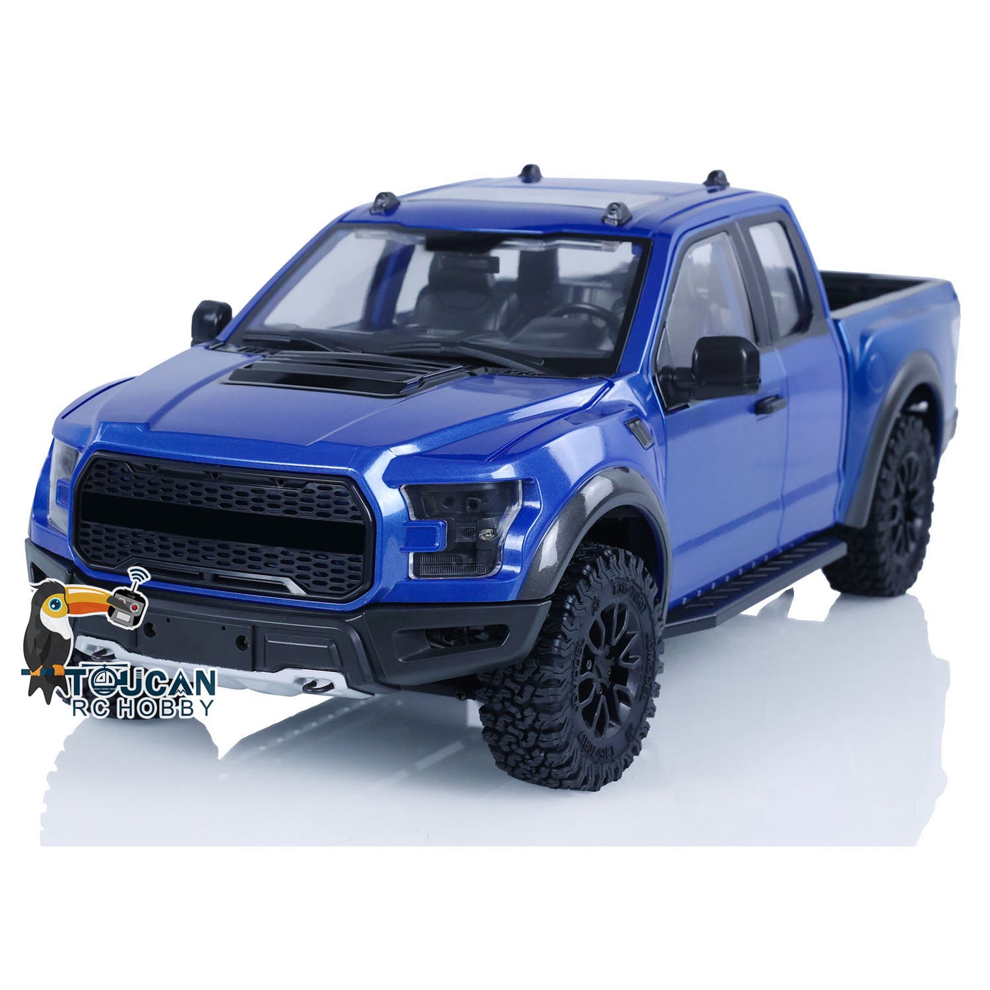 Voiture sur chenilles RC JDModel F150 1/10 Bleu Version KIT